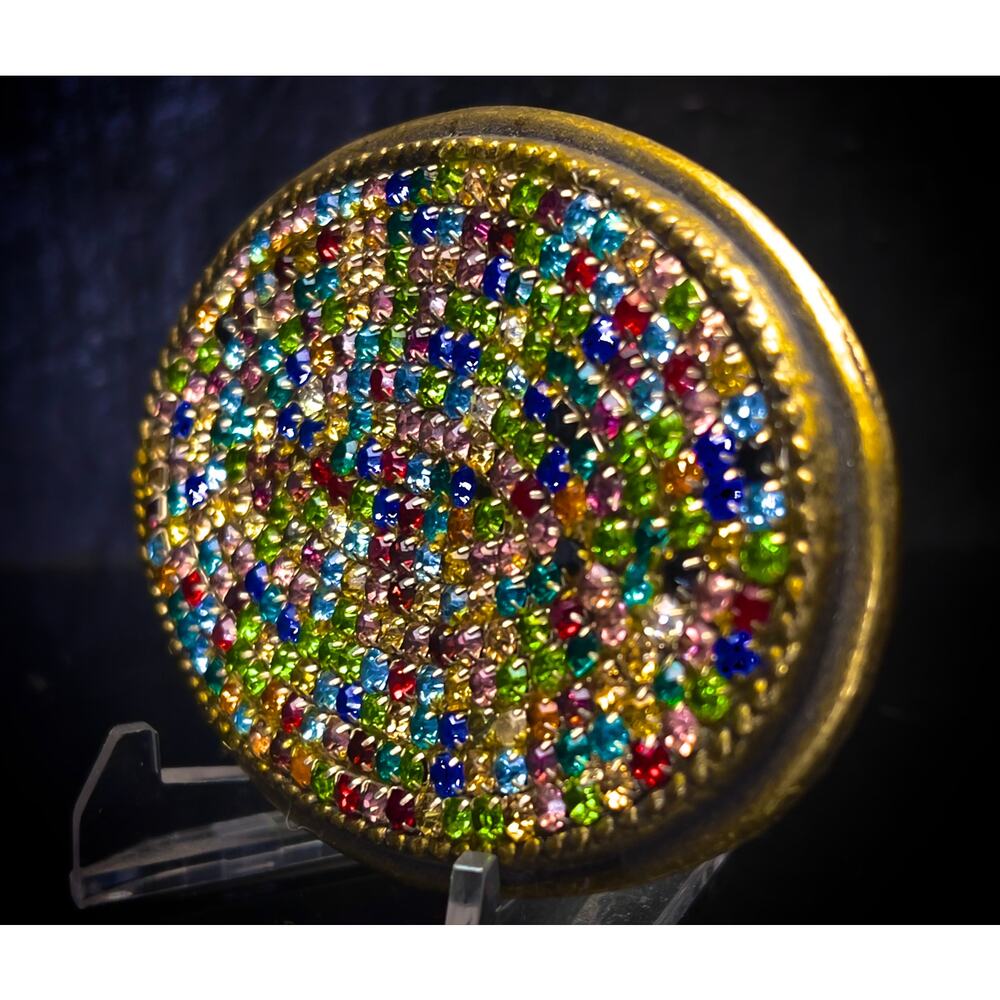 Bling Rhinestone Handmade Belt Buckle - Picture 3 of 5